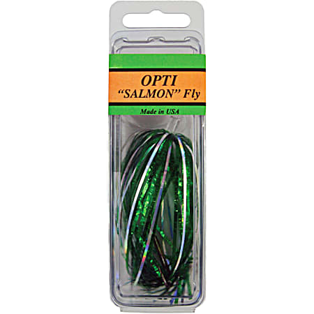 Salmon Fly Trolling Lure - Green/Lazer