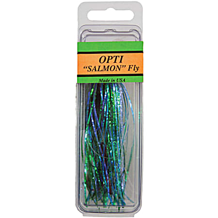 Salmon Fly Trolling Lure - Aqua/Lazer