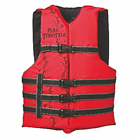 Unisex Adult Oversized Red Ski Vest