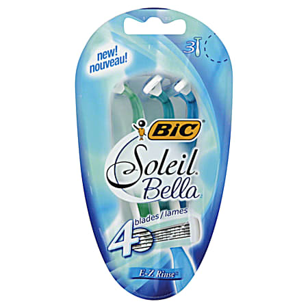 Soleil Bella Razors - 3 pk