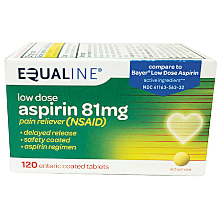 Low Dose Aspirin Regimen Tablets - 120 ct