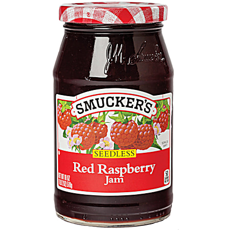 18 oz Seedless Red Raspberry Jam