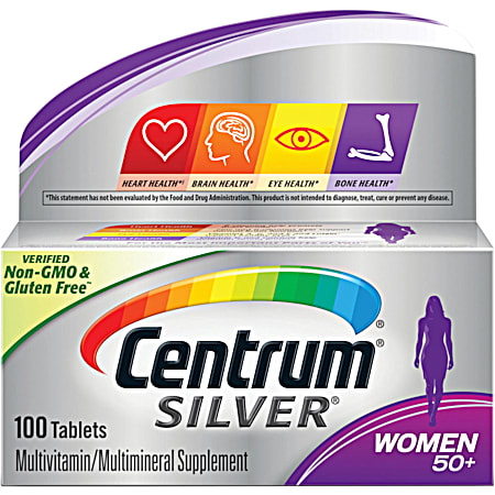 Silver Women 50+ Multivitamin/Multimineral Supplement Tablets - 100 ct