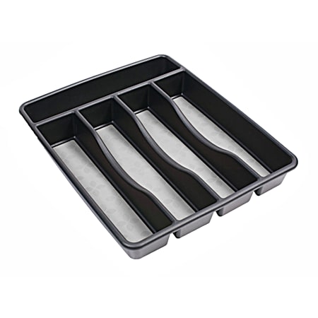 Black Small No-Slip Cutlery Tray