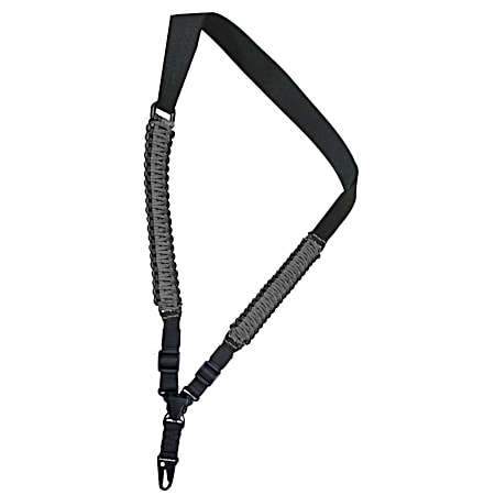 Tactical Paracord 2 in Black & Grey Rifle Sling