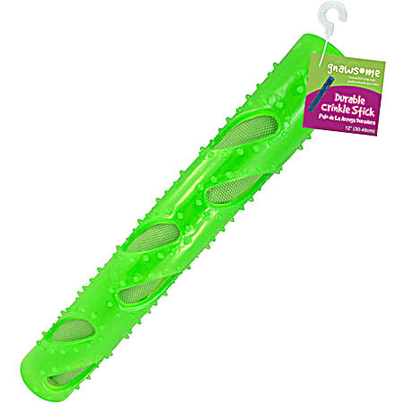 12 in Durable Crinkle Stick Dog Toy - Assorted