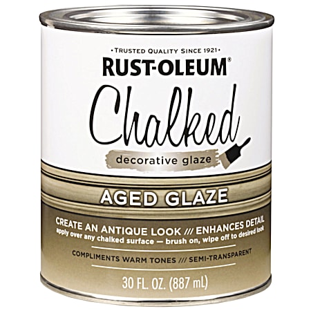 Chalked 30 oz Aged Glaze Semi-Transparent Decorative Glaze