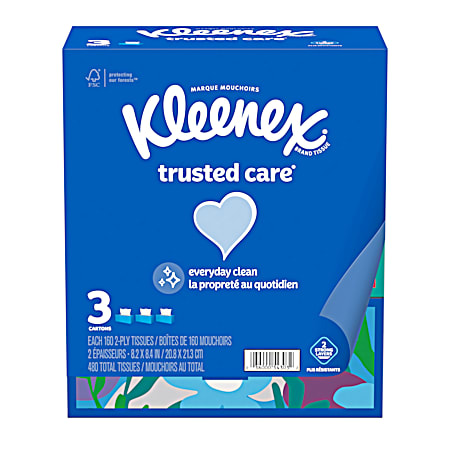 Trusted Care 160 Ct. Facial Tissues - 3 Pk.