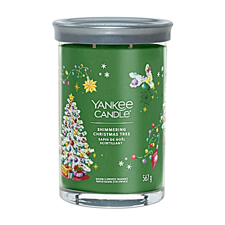 20 oz Signature Large Tumbler Shimmering Christmas Tree Candle