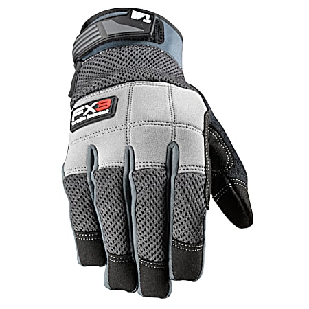 Men's FX3 Synthetic Leather Gloves w/ Mesh Back