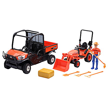 1:18 Kubota BX2670 Compact Tractor w/ RTVX1120D Side-By-Side Vehicle