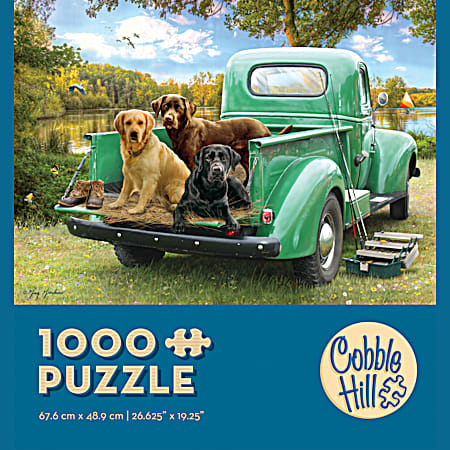 1,000 pc Fishing Jigsaw Puzzle - Assorted
