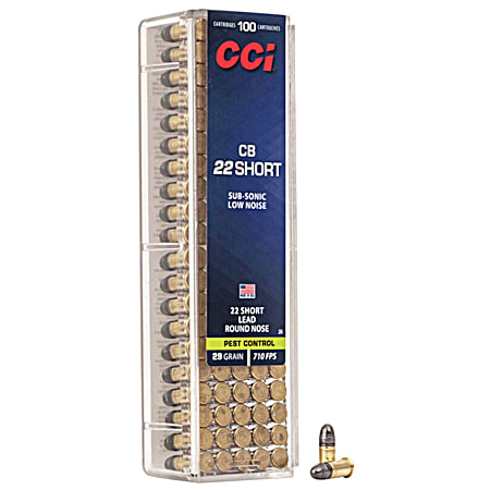 CB 22 Short LRN 29 Gr Cartridges - 100 Rds