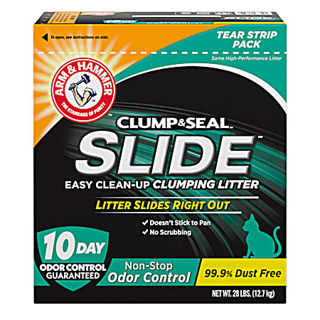 Odor Control SLIDE Easy Clean-Up Clumping Litter