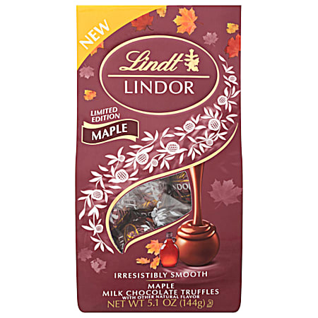 LINDOR 5.1 oz Limited Edition Maple Milk Chocolate Truffles