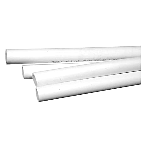 3/8 in x 5 ft White Plastic Straight PEX Tubing