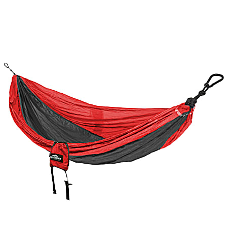 All In One Red/Charcoal Camping Hammock 