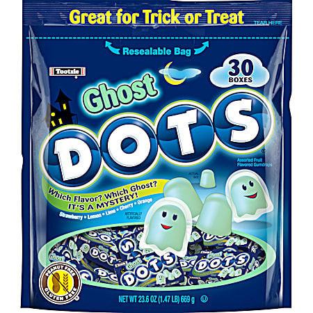 23.6 oz Ghost DOTS Gumdrops 30 Ct