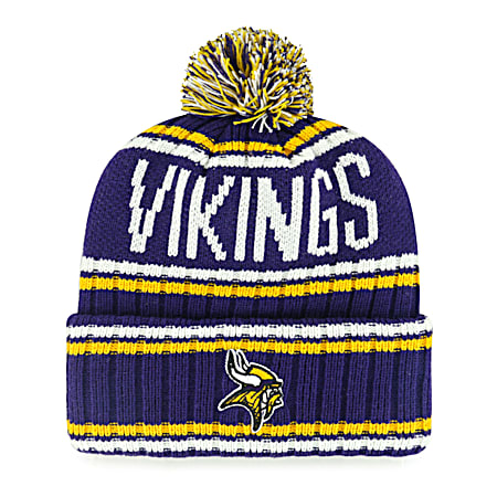 Adult Minnesota Vikings Purple Knit Pom Top Beanie