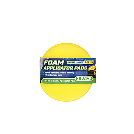 4 in Foam Applicator Pads - 3 Pk