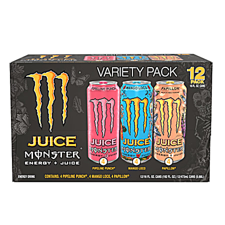 Juice Variety Pack Energy Drink - 12 Pk