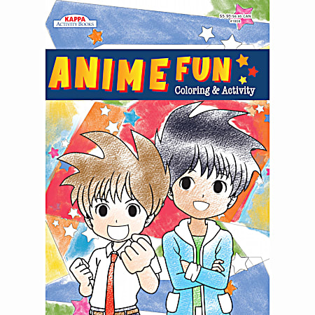 Anime Fun Coloring & Activity Book