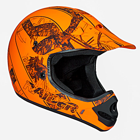Adult Ambush MX Mossy Oak Blaze Orange Sport Helmet