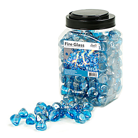 10 lb. Blue Diamond Fire Glass Jar 