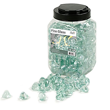 10 lb. Clear Diamond Fire Glass Jar 