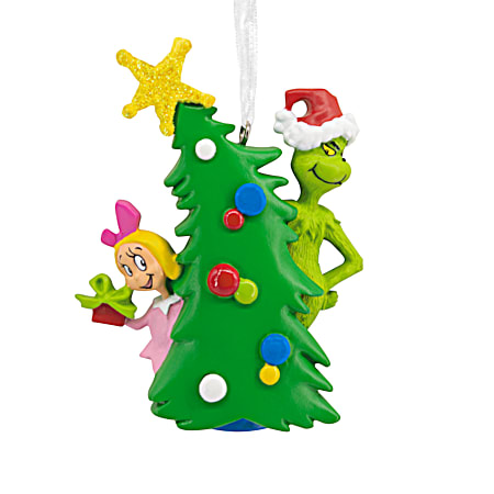 Grinch & Cindy Lou Who Resin Ornament