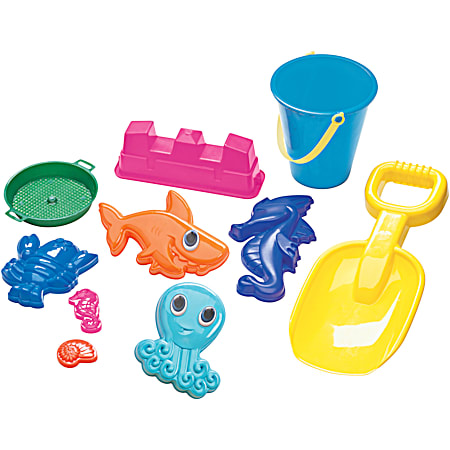 Spring Value Sand Toy Sets - Assorted 10 Pc
