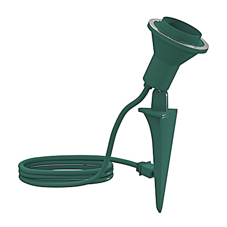 Green Lampmax Single Outdoor Floodlight Holder w/ Ground Stake