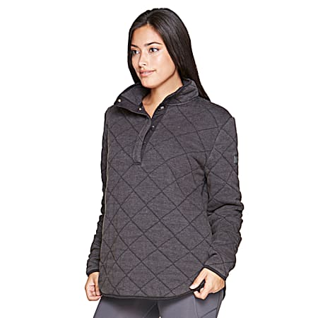 Women's Demi Washed Quilted 1/4 Zip Sweater