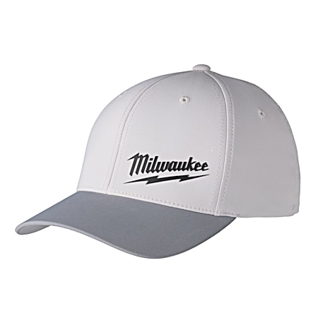 Adult Light Grey WORKSKIN Performance Fitted Cap