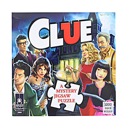 Clue 1,000 pc Mystery Jigsaw Puzzle