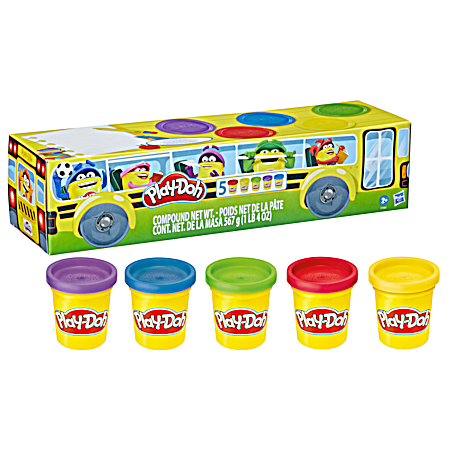 Back To School Modeling Clay - 5 Pk