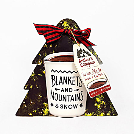 Antlers & Company Holiday Mug & Cocoa Gift Set