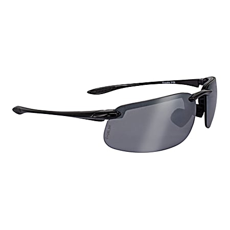 Black/Silver Mirror Crossfire Solitude Glasses