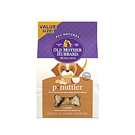 3 lbs 5 oz Large Classic P-Nuttier Oven Baked Dog Biscuits