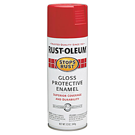 12 oz Stops Rust Protective Gloss Enamel Spray