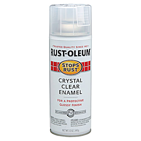 12 oz Stops Rust Clear Enamel Spray