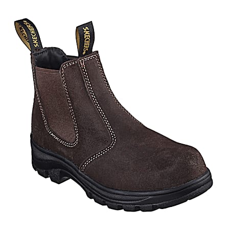For Work Women's Brown Workshire Jannit Comp Toe Pull-On Boots