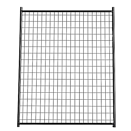 6 ft.x 5 ft Black Powder-Coated Welded Wire Side Panel