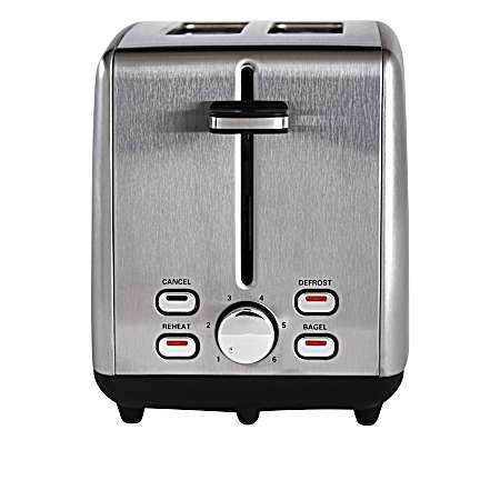 2-Slice Extra Wide Slot Stainless Steel Toaster