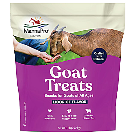 6 lb Licorice Flavor Goat Treats