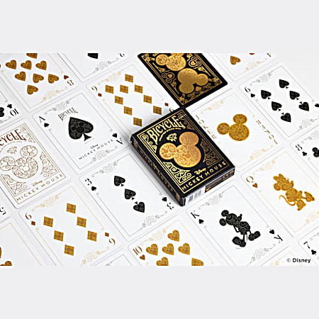 Disney Black & Gold Playing Cards