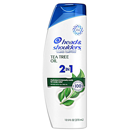 12.5 oz Tea Tree Oil 2 in 1 Dandruff Shampoo & Conditioner