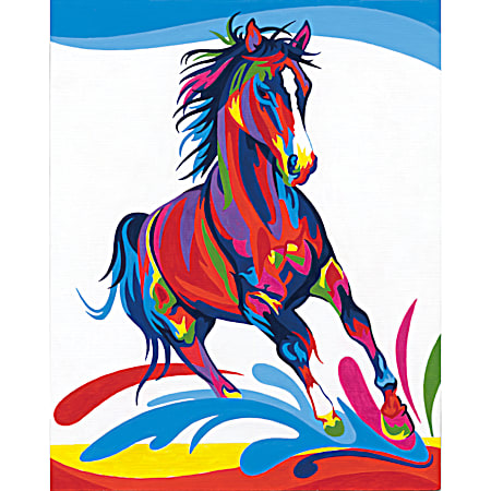 Colorful Horse Paint by Number Kit