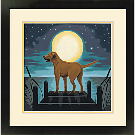 Moonrise Dog Paint by Number Kit