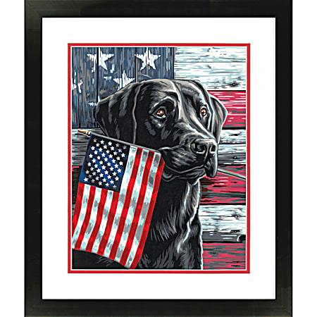Paint by Number Paintworks Patriotic Dog Kit